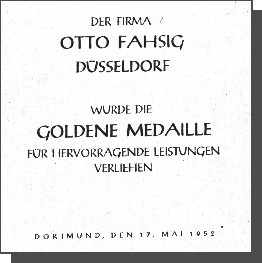 Urkunde, Gold-Medaille